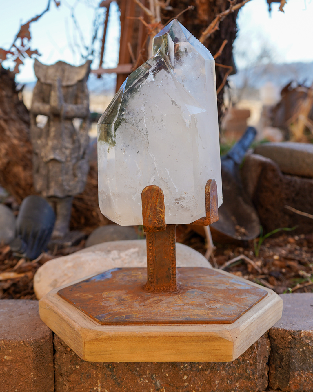 Brazilian Quartz on custom base